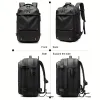 Men's Business Large Capacity Travel Backpack, Vacuum Compressed 17 inch Laptop Backpack, Halloween Christmas Gift, Thanksgiving
