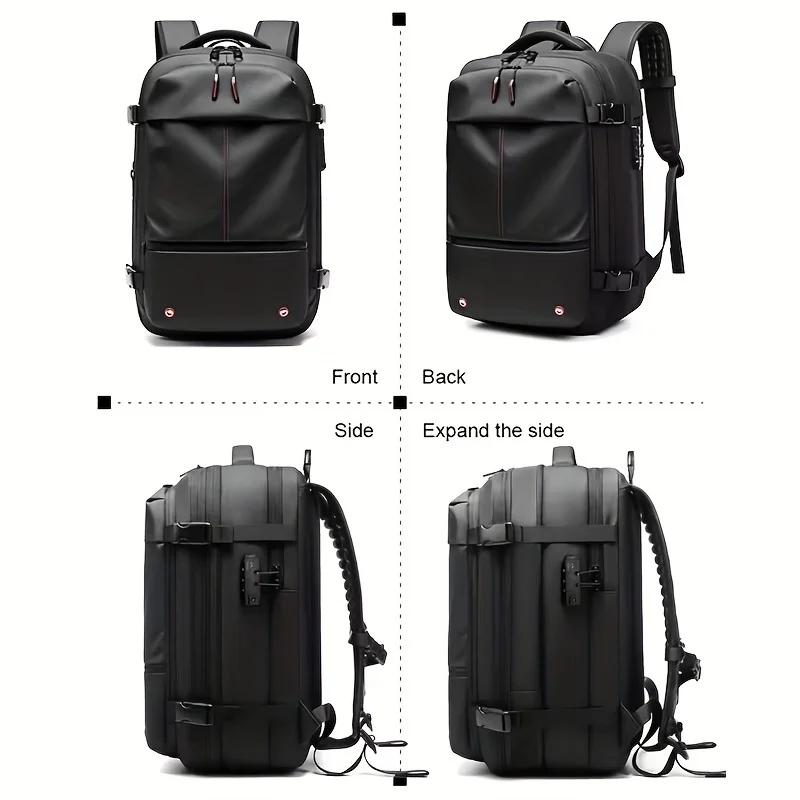 Men's Business Large Capacity Travel Backpack, Vacuum Compressed 17 inch Laptop Backpack, Halloween Christmas Gift, Thanksgiving