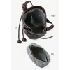 BURMINSA Luxury Genuine Leather Bucket Bags For Women Designer Minimalist Shoulder Crossbody Purses Elegant Work Tote Handbags