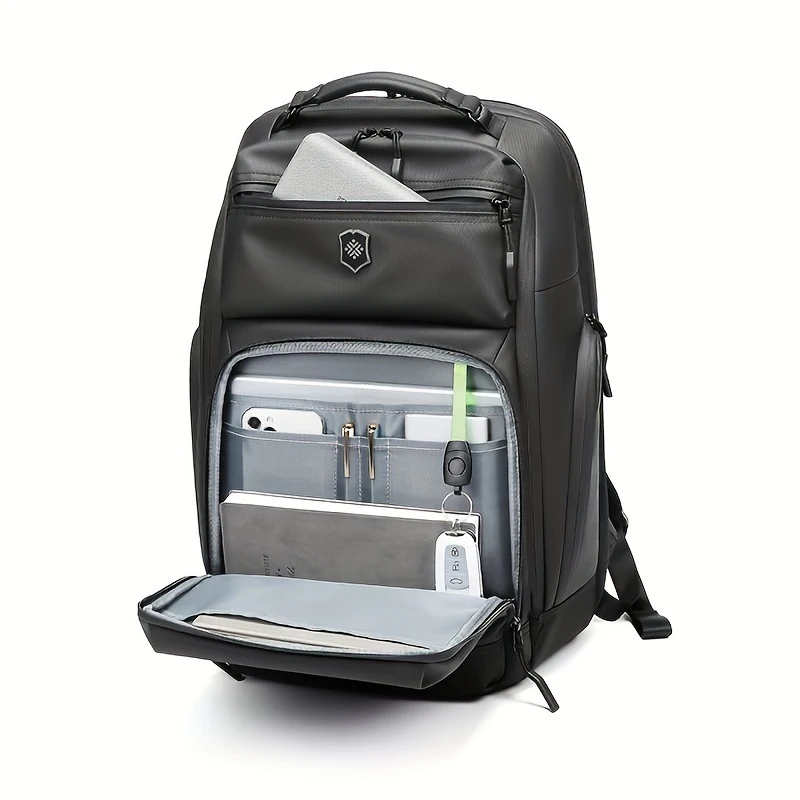1pc Premium Travel Laptop Backpack - Perfect for Commuters and Frequent Travelers, Long-Lasting and Heavy-Duty Construction, Spa