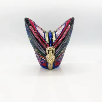 Women Evening Crystal Bag Butterfly Party Purses Luxury Designer Bridal Wedding Clutch Diamond Clutches Bags Formal Bags