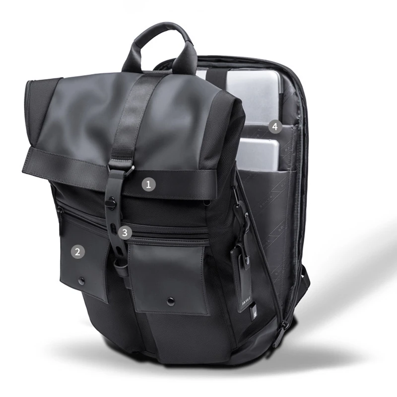 Backpack for men's high-end business commuting backpack travel large capacity backpack student school bag