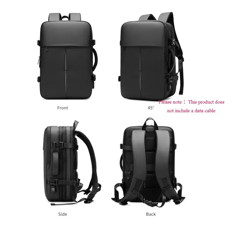 Backpack men's large-capacity business trip short-distance travel bag casual expandable multi-functional computer backpack