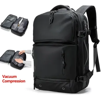 Men Travel Backpack vacuum compression 40L Laptop Backpack Business Large Capacity school Backpack Expanded Hiking backpack