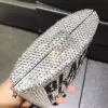 Letter BLACK LIVES Crystal Evening Clutch Handbag for Women Rhinestone Wedding Minaudiere Ladies Gala Dinner Fashion Accessory