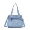 Angelkiss Women Handbags Blue Denim Shoulder Bag Top-handle Handbag Fashion Satchel Dumpling Shoulder Bag Tote Hobos Large Purse