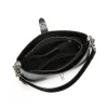 BURMINSA Luxury Genuine Leather Handbags For Women 2026 Designer Glossy Chain Shoulder Bags Oil Wax Crossbody Purses Hobo Totes