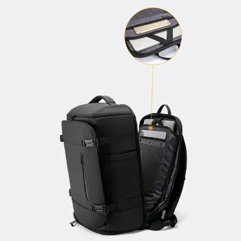 arge Capacity Laptop Backpack - Shock-Absorbing, Multiple Compartments, Padded Laptop Sleeve - Perfect for Thanksgiving, Father