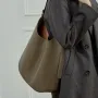 Burminsa Cowhide Genuine Leather Large Hobo Shoulder Bags For Women 2026 Luxury Designer Crossbody Shopper Work Ladies Handbags