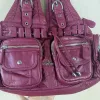 Vintage Bag Women Wine Handbags Satchel Top-handle Handbag PU Shoulder Bag Fashion Dumpling Pack Multi-pockets Shoulder Bags