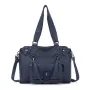 Vintage Women Handbags Fashion Shoulder Bag Large Tote Top-handle Shopping Pack Black Multiple Pockets Satchel Lady Purse