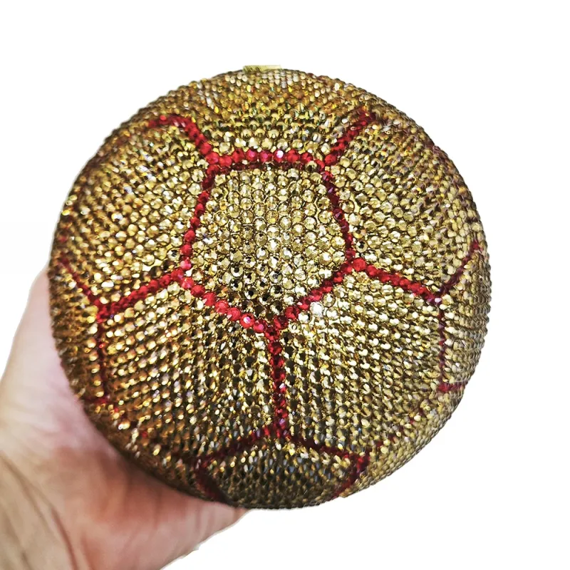 Women's Full Crystal Rhinestone Evening Clutch Purse Bridal Ball Minaudiere Sparkling Gemstone Female Clutches Party Dinner Bag