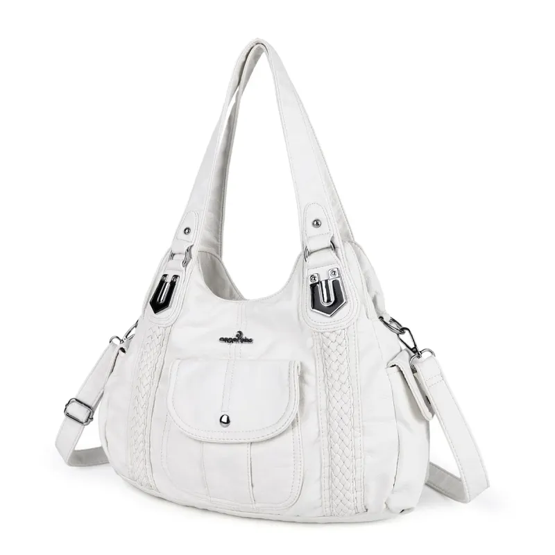 Angel kiss Handbag Fashion Women Bags PU Leather Shoulder Bags Female Satchel Big-capacity Shoulder Purse Bag bolsa feminina