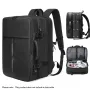 Backpack men's large-capacity business trip short-distance travel bag casual expandable multi-functional computer backpack