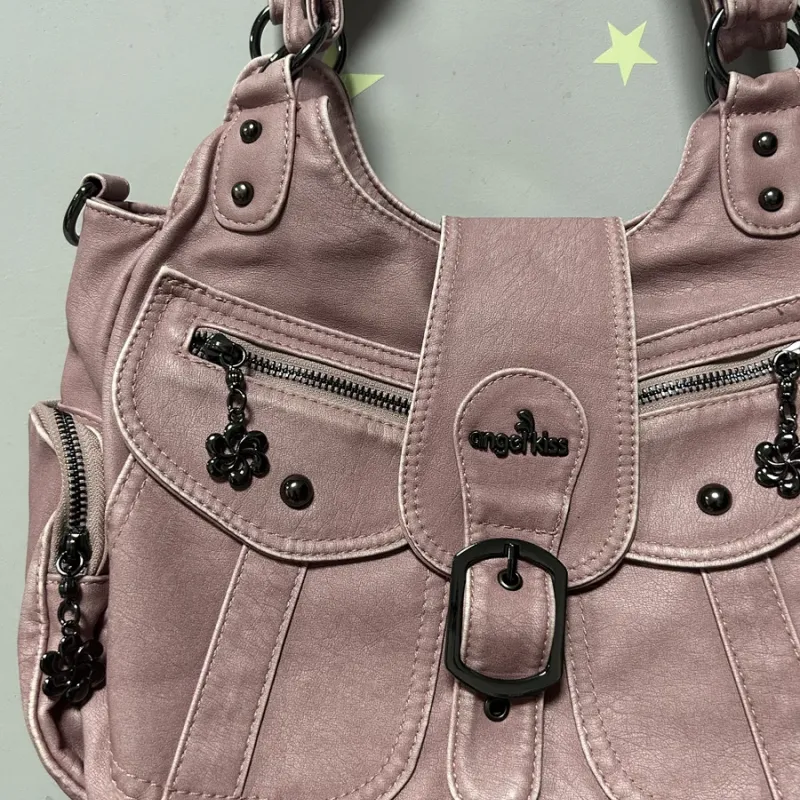 Vintage Women Handbags PU Shoulder Bag Satchel Top-handle Shoulder Bag Fashion Dumpling Pack Multi-pockets Shoulder Bags