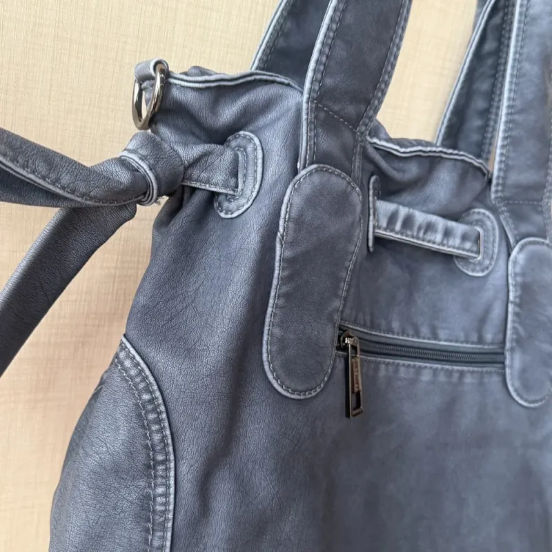 Vintage Women Handbags Top-handle Shoulder Bag Fashion Vintage Pack Satchel Dumpling Pack Soft PU Crossbody Bag Tote Bag
