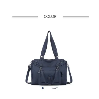 Vintage Women Handbags Fashion Shoulder Bag Large Tote Top-handle Shopping Pack Black Multiple Pockets Satchel Lady Purse