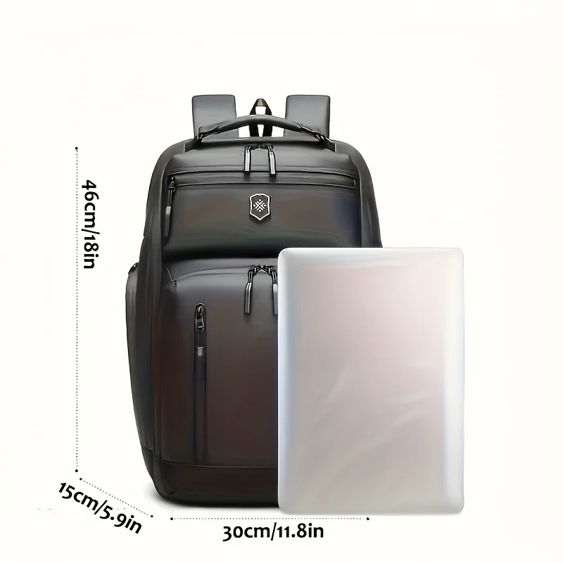 1pc Premium Travel Laptop Backpack - Perfect for Commuters and Frequent Travelers, Long-Lasting and Heavy-Duty Construction, Spa