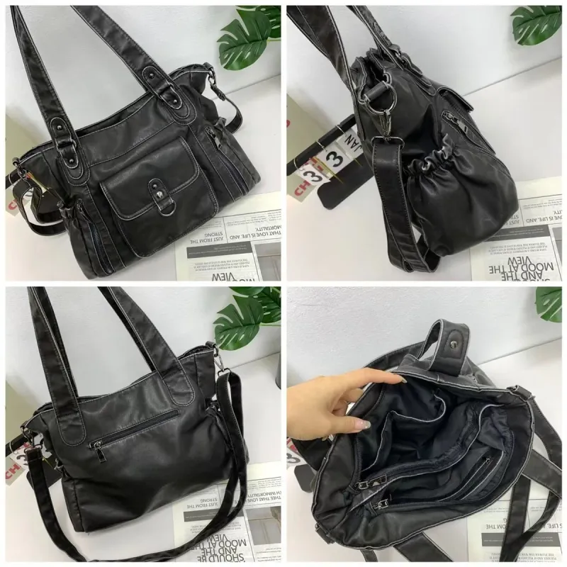 Venn Angel Large Capacity Women's Handbag Fashion Shoulder Tote Bag Top-Handle Multifunctional Satchel Lady Shopping Purse