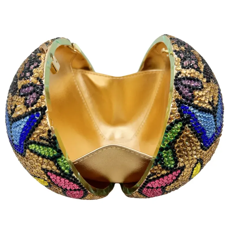 Butterfly Hot Air Balloon Diamond Wedding Party Purses Crystal Evening Bag Clutch Women Rhinestone Purses Lady Handbags Female