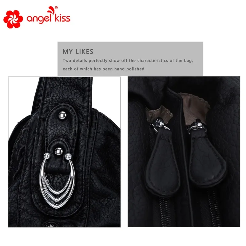Large Handbag Fashion Women Shoulder Bag Casual Hobo Handbag Satchel Vintage Women's Bag Cell Phone Pocket Purse