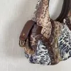 Vintage Women's Shoulder Bag Large Fashion Leopard Print Top-Handle Satchel Dumpling Tote Hobos Handbags
