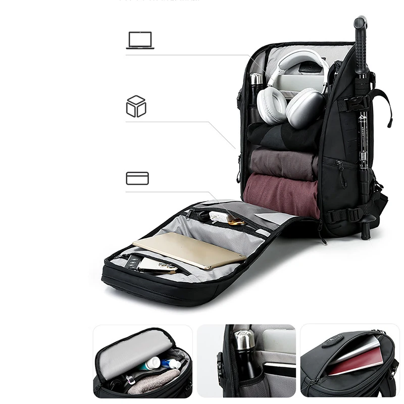 Outdoor multifunctional hiking backpack cycling travel backpack large capacity wear-resistant business trip sports backpack