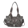 Women Handbag Leopard Top-handle Shoulder Bag PU Dumpling Pack Multi-pockets Shoulder Bags Phone Money Pack