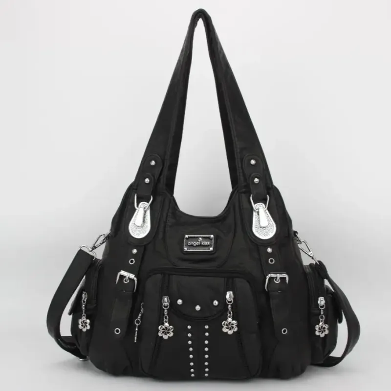 Pink Women's Bag Fashion Handbags Large White Shoulder Bags PU Leather Satchel Large-capacity Shoulder Purse Bag bolsa
