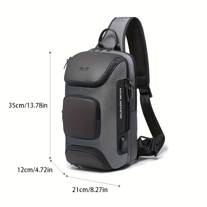 Men's chest bag crossbody bag men's fashion casual shoulder bag side shoulder bag shoulder bag men's chest bag trend