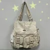 Angel kiss Shoulder Bag Fashion Women's Handbag Vintage PU Satchel Top-Handle Dumpling Shape Multi-Pockets Fashion Crossbody Bag