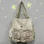 Angel kiss Shoulder Bag Fashion Women's Handbag Vintage PU Satchel Top-Handle Dumpling Shape Multi-Pockets Fashion Crossbody Bag