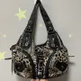 Vintage Women Handbags Fashion Leopard Shoulder Bag Top-handle Handbag Satchel Dumpling Shoulder Bag Tote Hobos Large Purse