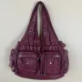Vintage Bag Women Wine Handbags Satchel Top-handle Handbag PU Shoulder Bag Fashion Dumpling Pack Multi-pockets Shoulder Bags