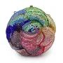 WHTUOHENG Floral Crystal Evening Bags Luxury Diamonds Women Clutch Bags Green/Blue Flower Wedding Purse Formal Dinner Clutches