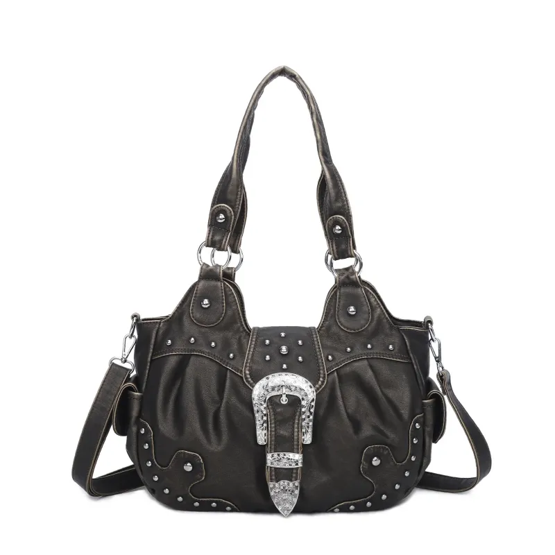 Women Handbag Fashion Satchel Top-handle Shoulder Bag PU Dumpling Pack Multi-pockets Shoulder Bags Phone Money Pack