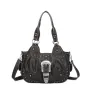 Women Handbag Fashion Satchel Top-handle Shoulder Bag PU Dumpling Pack Multi-pockets Shoulder Bags Phone Money Pack